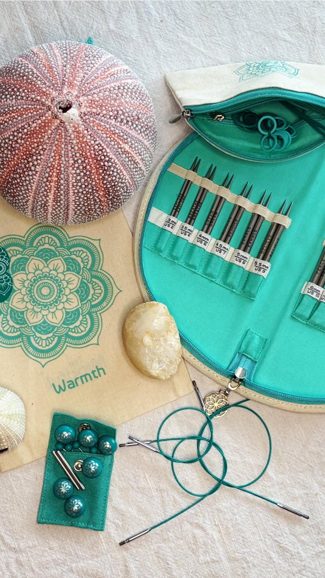 Instagram post by @gkdottir_knits for KnitPro. Caption reads: May is Mental Health Awareness Month 🫶
@knitproeu....