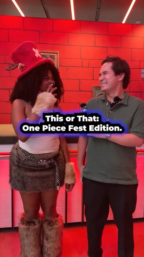 Instagram post by @swaynami for Crunchyroll. Caption reads: [...] IMPOSSIBLE at One Piece Fest 😭🏴‍☠️....