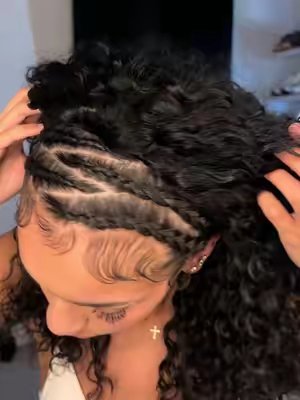 TikTok post by @user12781798903 for CurlyMe Hair. Caption reads: Got my hair looking TEAAAAA @CurlyMe Hair linked....