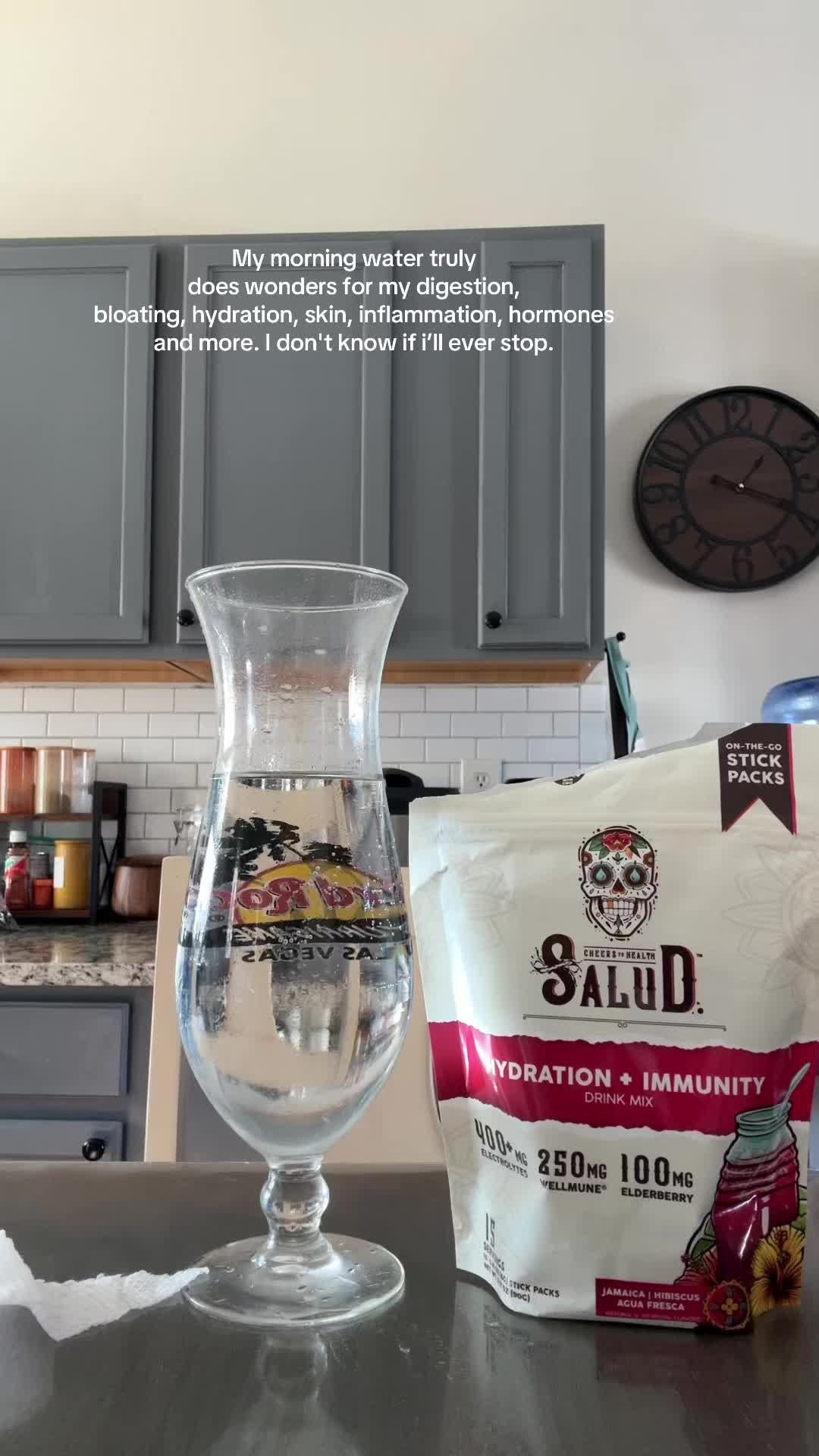 TikTok post by @parushah46 for Taste Salud. Caption reads: @Taste Salud #creatorsearchinsights #stayhydrated....