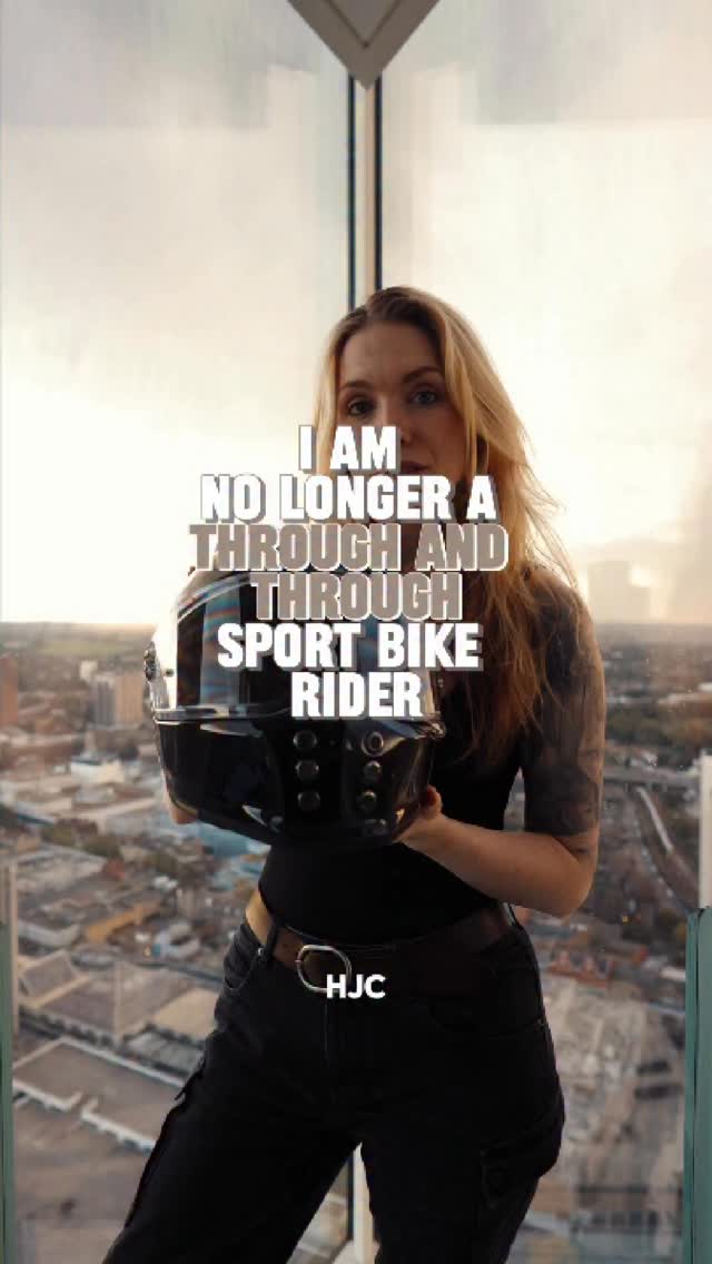 Instagram post by @ride_with_poppy for HJC Helmets. Caption reads: What was in a few weeks time is actually tomorrow!....