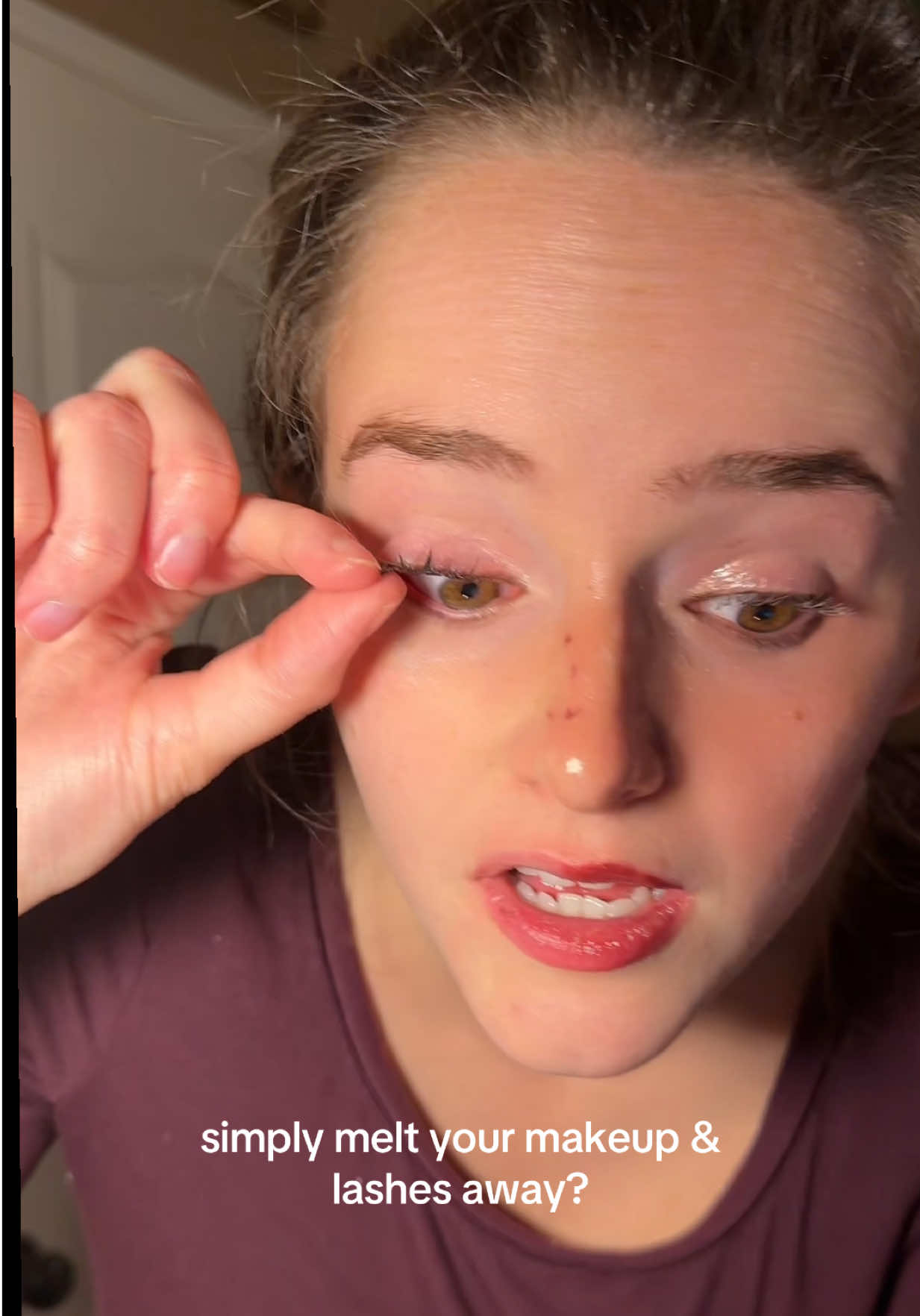 TikTok post by @kyliestokes3 for DDG Beauty. Caption reads: [...] #clensingbalm #satisfying #foryoupage @ddg....