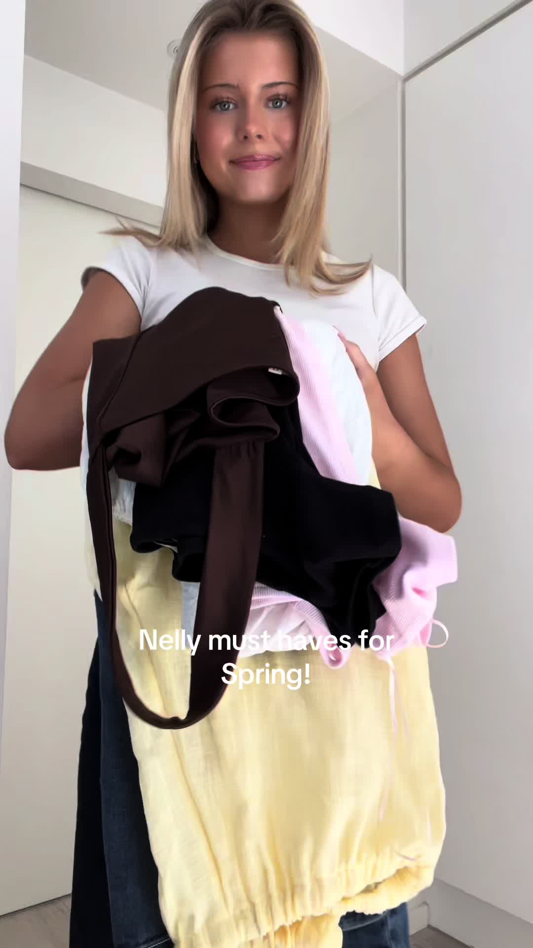 TikTok post by @ulrikkebryndorff for Nelly. Caption reads: In paid partnership with @NELLY.COM you need these....