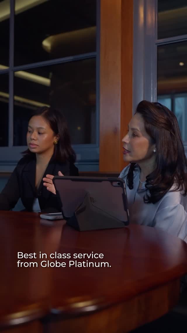 Instagram post by @analorenzanadeocampo for Globe Telecom. Caption reads: When every day moves between business calls,....