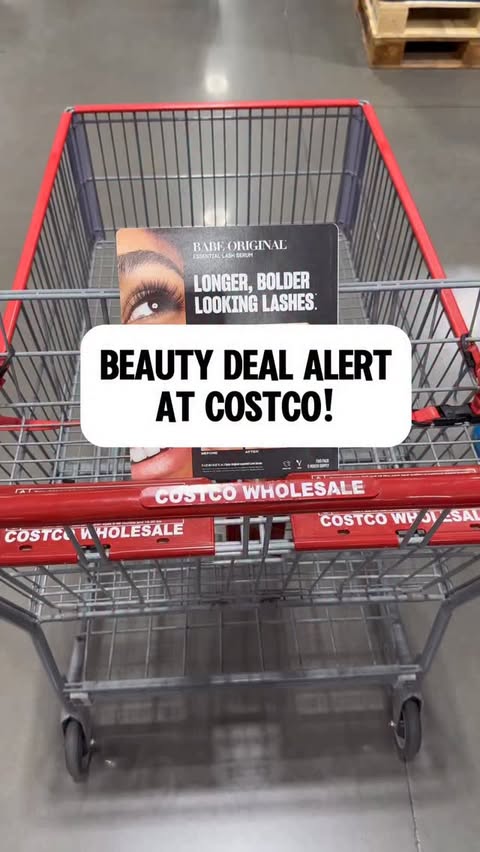 Instagram post by @costcoguide for Babe Original. Caption reads: Guys...@babeoriginal Essential Lash serum is back....