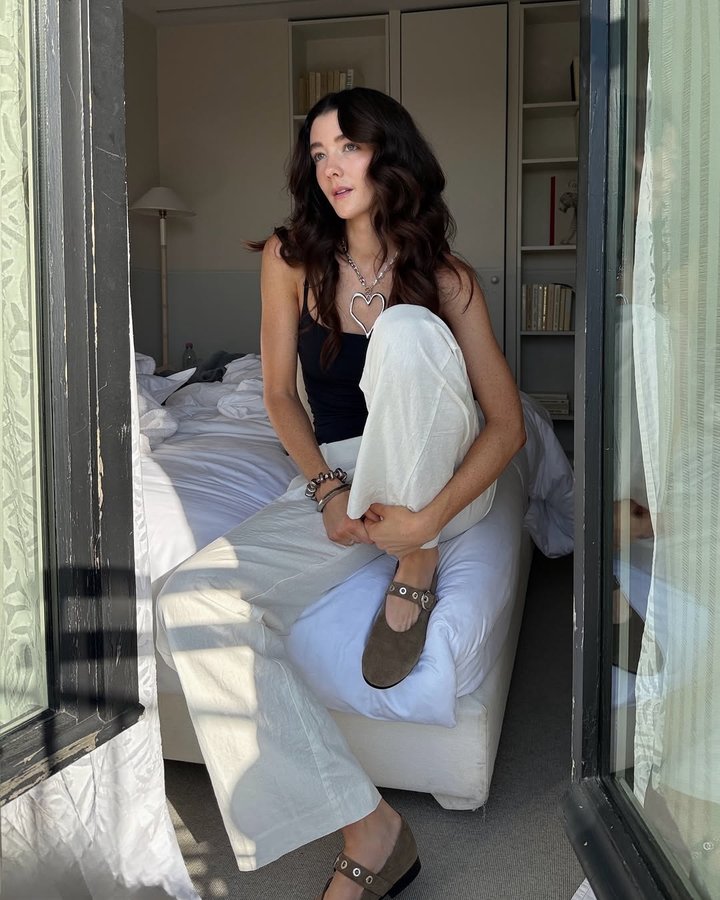 Instagram post by @andie.jey for POPPY BARLEY. Caption reads: @poppybarley but make it parisian 🤍 ✨

Wearing....