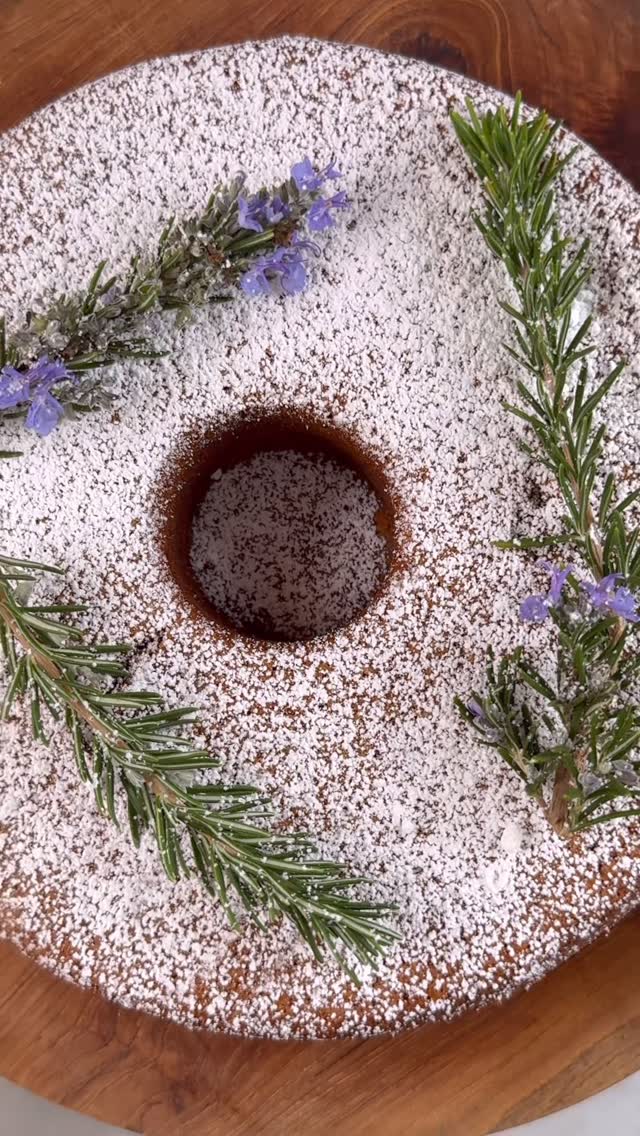 Instagram post by @caitlinjesson for California Walnuts. Caption reads: The most delicious, spongy walnut bundt cake....