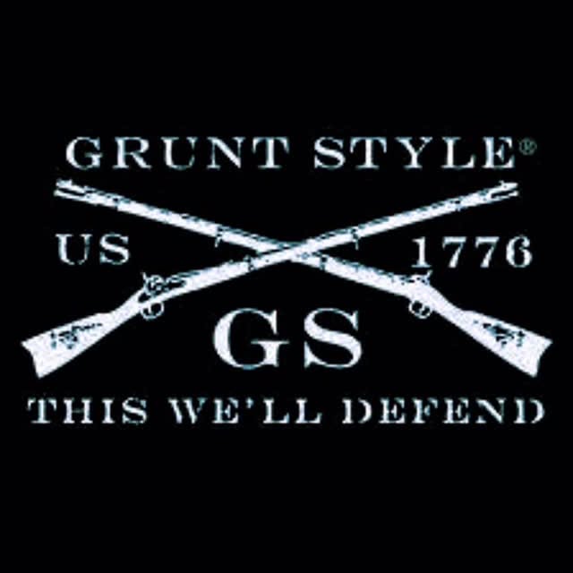 Instagram post by @tx.fire for Grunt Style. Caption reads: Honor their sacrifice, empower their....