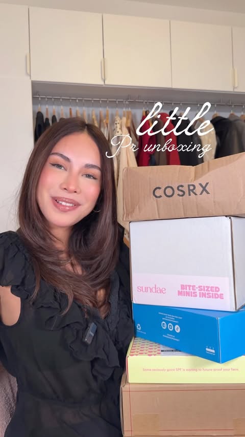 Instagram post by @nicchalantorn for COSRX. Caption reads: [...] brands- thank you so much 🤍🤎 @cosrx_uk....
