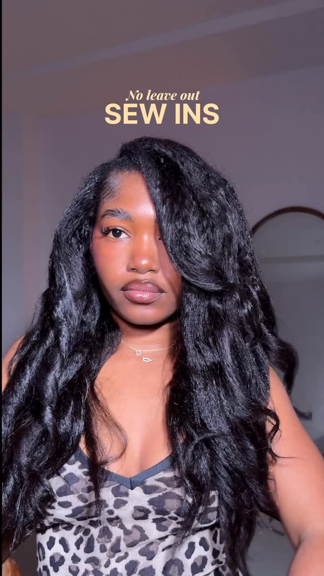 Instagram post by @naturalblackgirliee_ for Curlsqueen. Caption reads: So a flawless no leave out sew in is possible?....