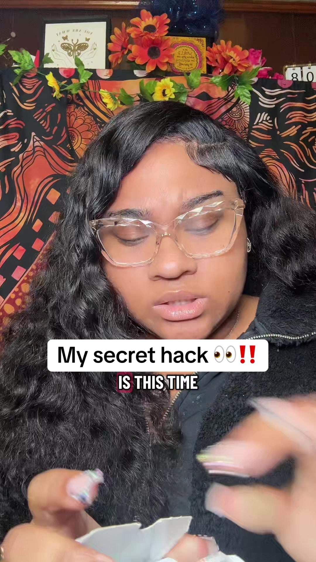 TikTok post by @sanaxgoddess for BoomBoom Naturals. Caption reads: Boom Boom Nasal Sticks  @BoomBoom....