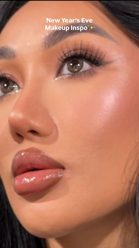 Instagram post by @xthuyle for MAKEUP BY MARIO. Caption reads: A little razzle-dazzle on New Year’s is always a....