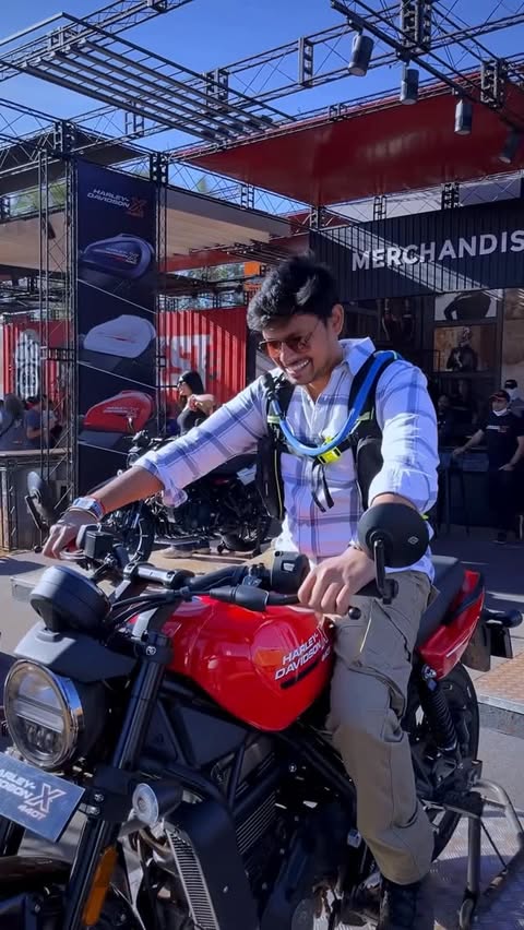 Instagram post by @yogeshkhot.official for Harley-Davidson. Caption reads: Harley-Davidson ruling India Bike Week 2025 Riders....
