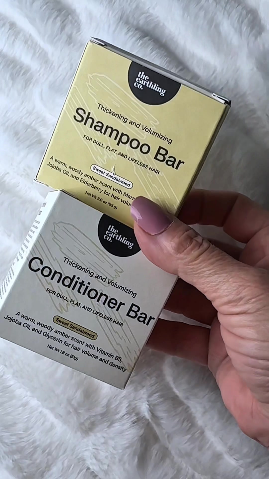 TikTok post by @sassyandseasoned for The Earthling Co.. Caption reads: [...] Sweet Sandalwood scent is divine. @The....