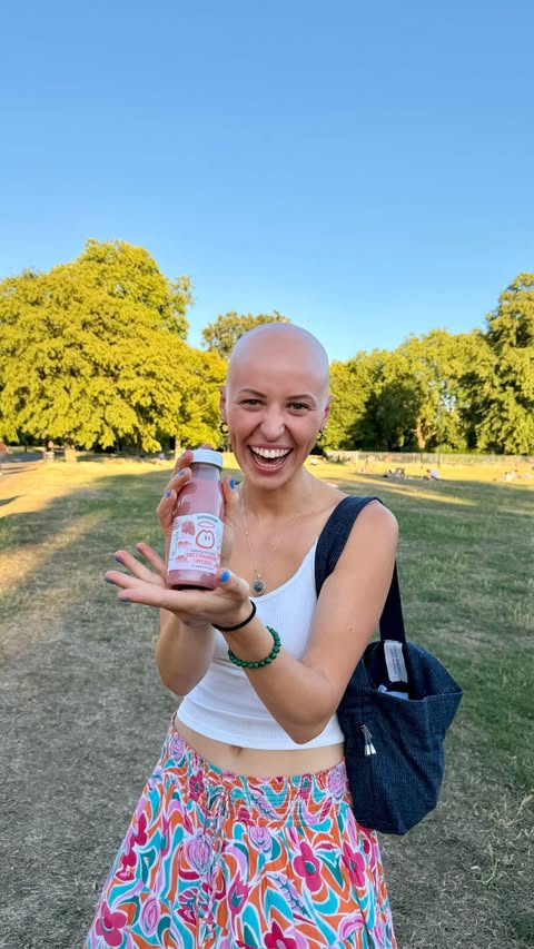 Instagram post by @jasmine.mitchell for Innocent Drinks. Caption reads: [...] was time to shake things up a bit.....