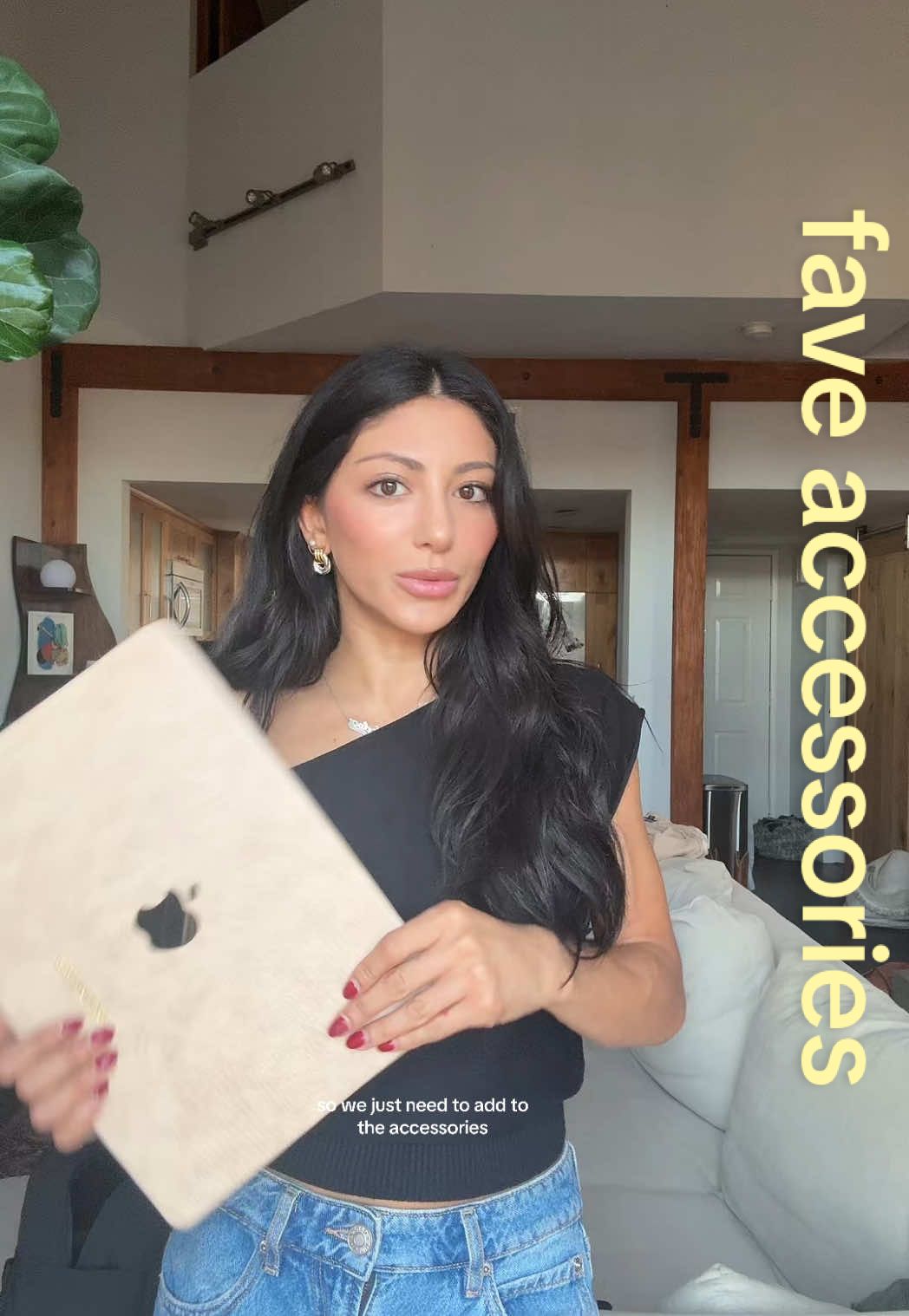TikTok post by @.neeloo for Heaven Mayhem. Caption reads: My faveeee accessory 💻@HEAVEN MAYHEM ! ....