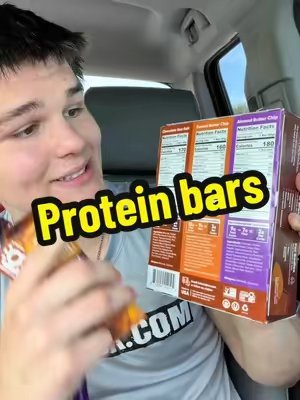 TikTok post by @maximus_munch for IQBAR. Caption reads: [...] #protein #proteinbar #proteinbarreview....