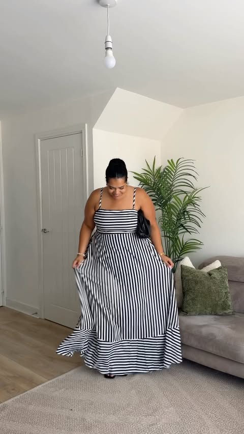 Instagram post by @_talishajade for Fashion Nova Curve. Caption reads: [...] 😅🏝️💗☀️🥂✨ad. gorg dress is from....