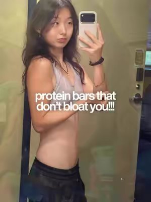 TikTok post by @xxiaoxyz for IQBAR. Caption reads: [...] #gymgirl #gymtok @SHOP IQBAR.