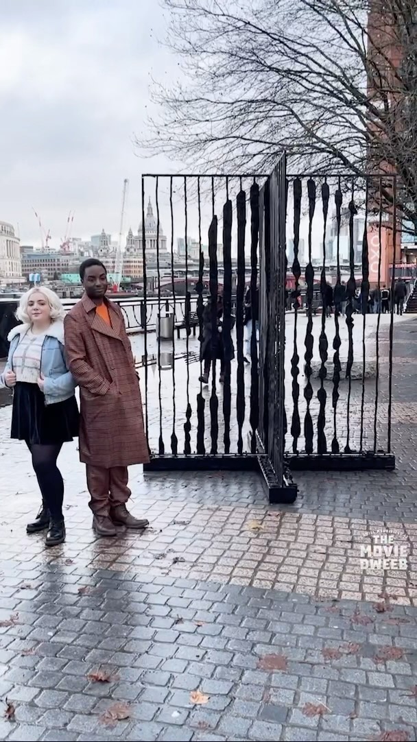 Instagram post by @themoviedweeb for Doctor Who. Caption reads: [...] be cold and rainy, but chuck on your Doctor....