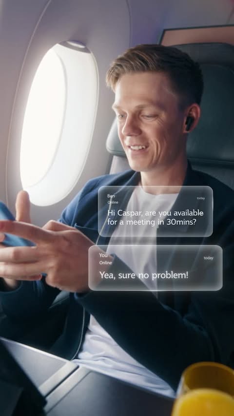Instagram post by @caspar_lee for Qatar Airways. Caption reads: [...] and it’s free for all passengers.....
