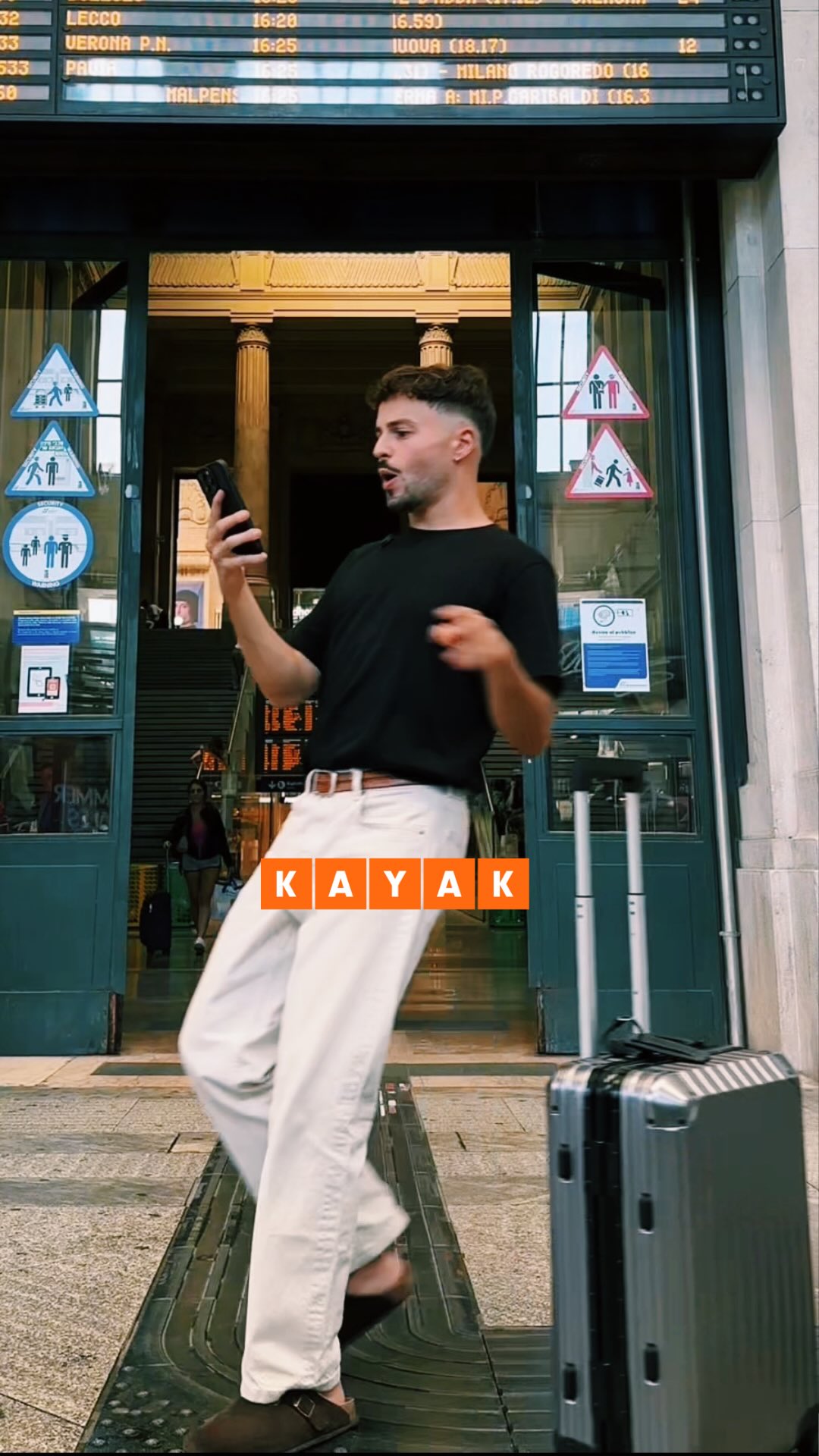 Instagram post by @nomadspritz for Kayak. Caption reads: I wasn’t emotionally ready for a relationship,
but....
