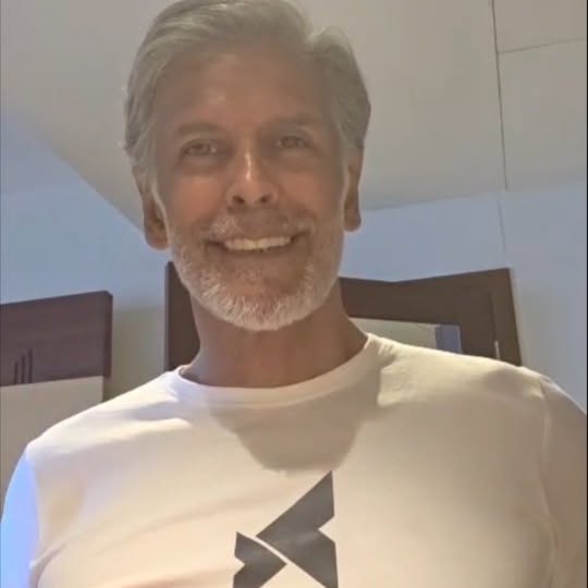 Instagram post by @milindrunning for Big Flex - Sports Nutrition. Caption reads: Fitness is my way of living life to the full, and....