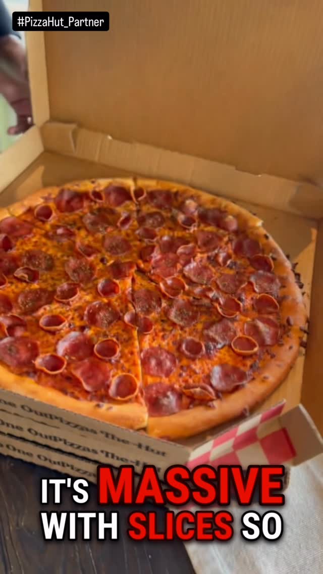 Instagram post by @foxsportsradio for iHeartRadio. Caption reads: #PizzaHut_Partner Game‑changers make game‑day....