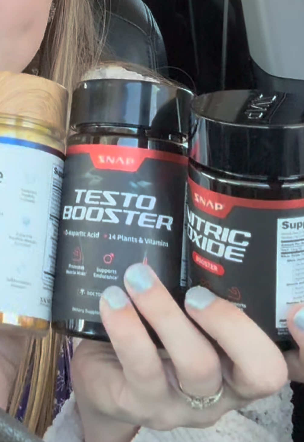 TikTok post by @aliciawatkins for Snap Supplements. Caption reads: [...] up while they’re still on sale!! @Snap....