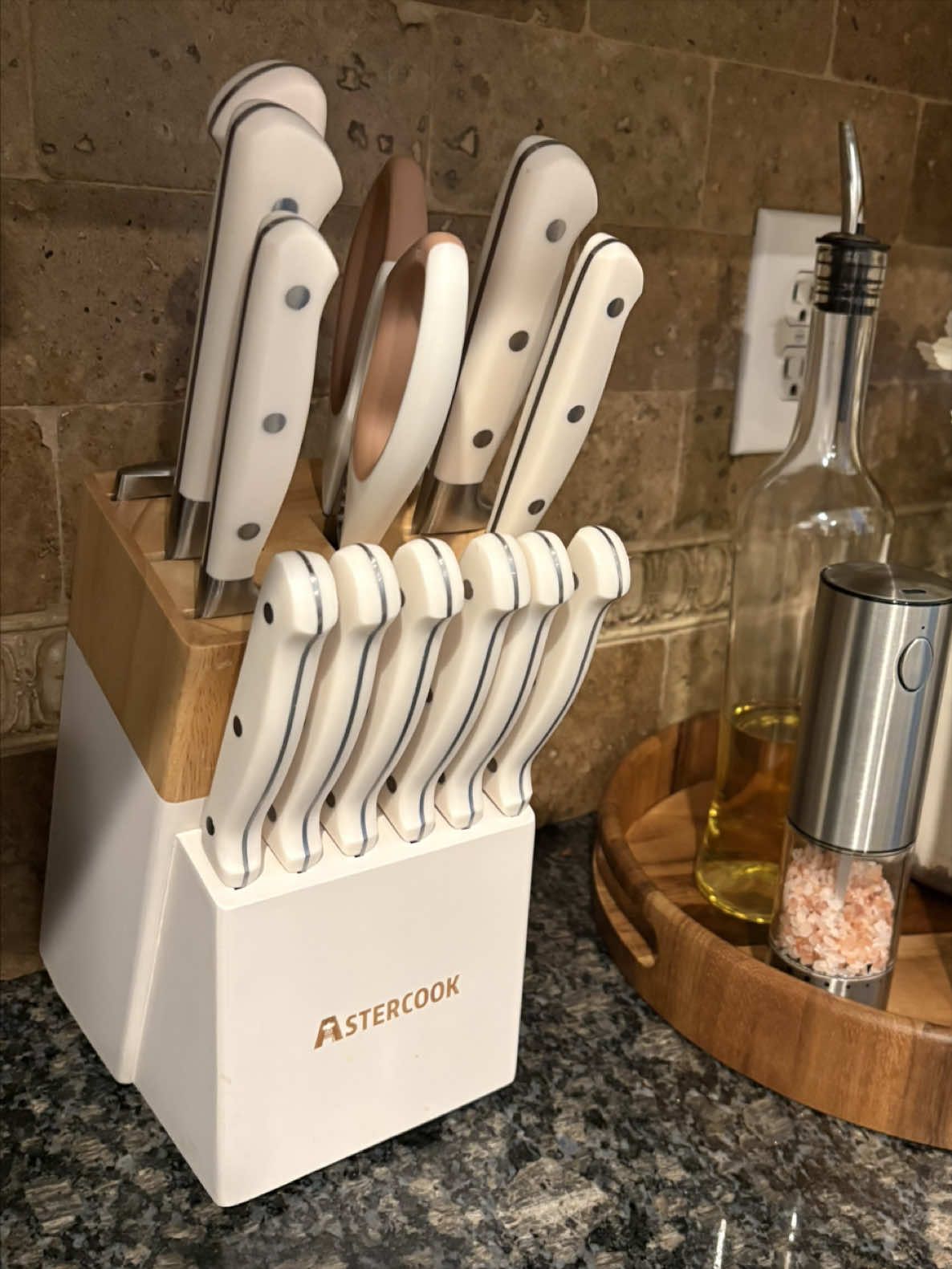 TikTok post by @acostaa.fam for Astercook. Caption reads: [...] yours before they Sell out! 🏃‍♀️ 🤩....