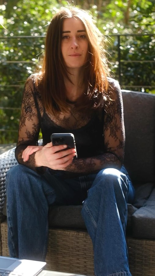 Instagram post by @elene_lac for Triumph Motorcycles. Caption reads: [...] & @triumphnimes 😍

#triumphmotorcycles....