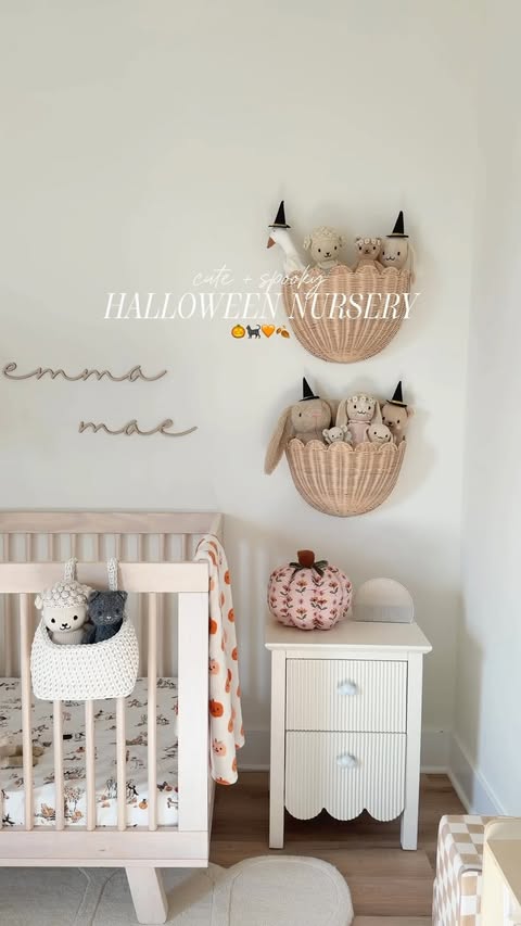 Instagram post by @homewithjessye for Pottery Barn Kids. Caption reads: [...] Loving all the spooky details from....