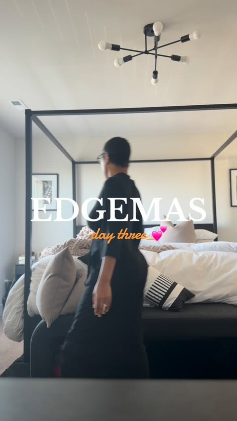 Instagram post by @lacemebabyhair for Round Lab. Caption reads: EDGEMAS | Day 3 💕

My skincare routine has....