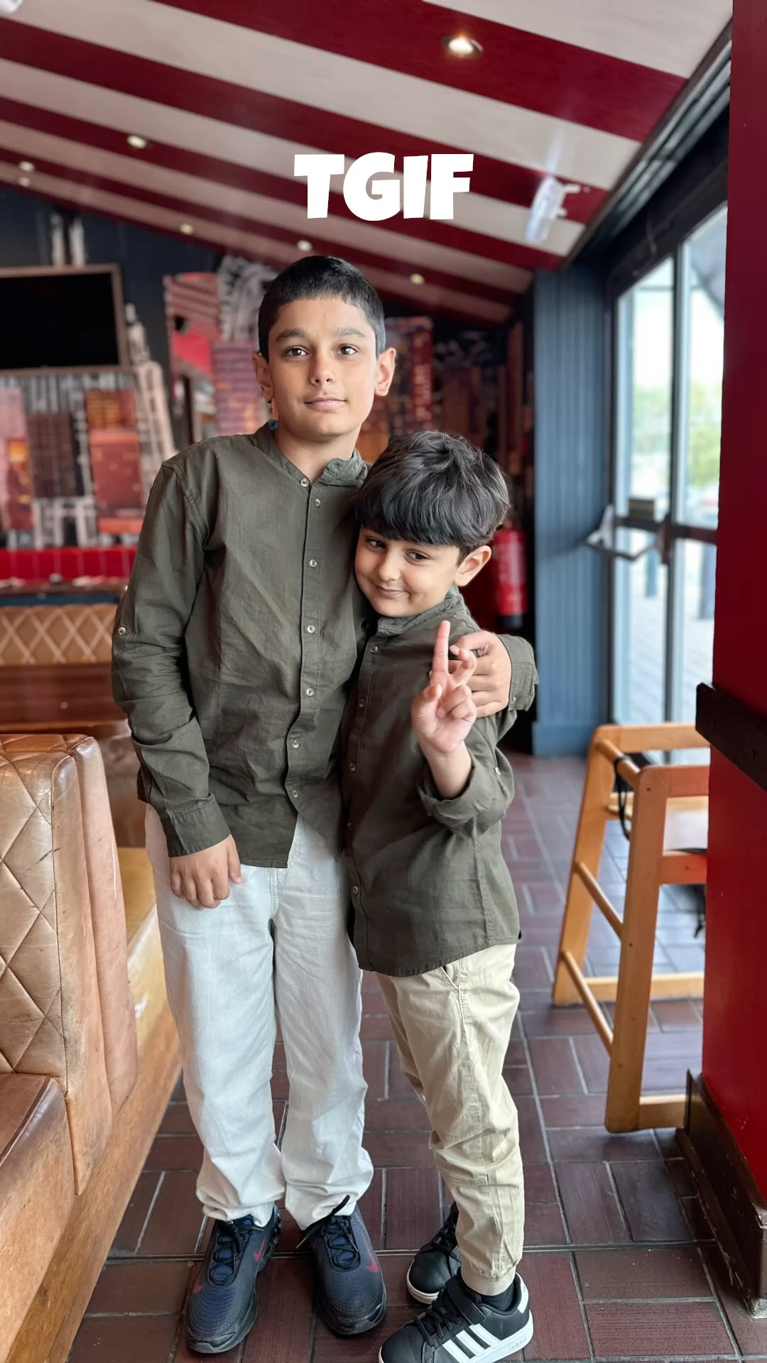 Instagram post by @the_singhs for TGI Fridays. Caption reads: This is not your average shake — it’s rich, it’s....