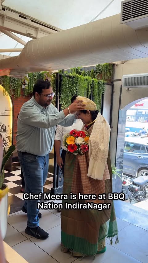 Instagram post by @wow.bengaluru for Barbeque Nation. Caption reads: Andhra Utsavam From 26th-30th Nov 2025 with feast....