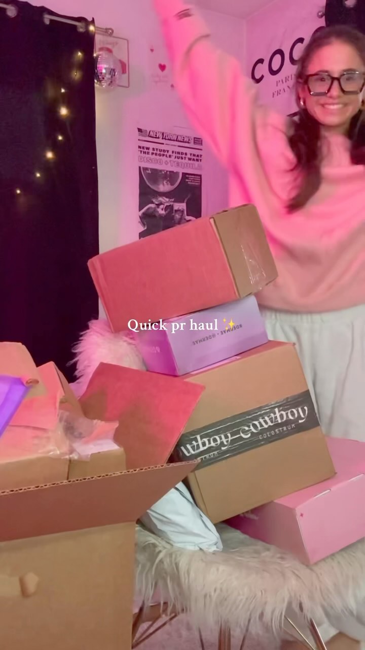 Instagram post by @fionajordann for Not Your Mother's. Caption reads: QUICK PR HAUL ✨🛍️💕 
Some of my favorite brands....