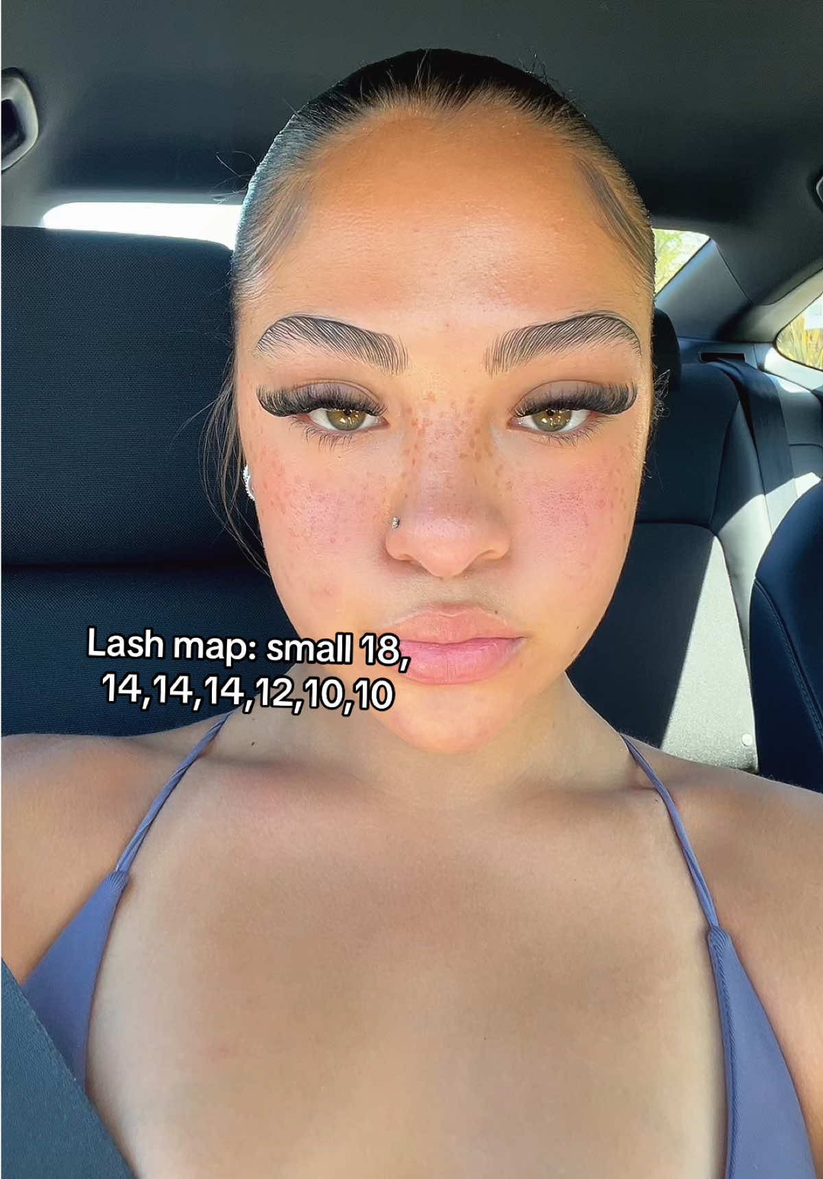 TikTok post by @abilovescats1 for Geeneiya Lashes. Caption reads: @Geeneiya_Lash Tutorial🎀 #geeneiyalashes....