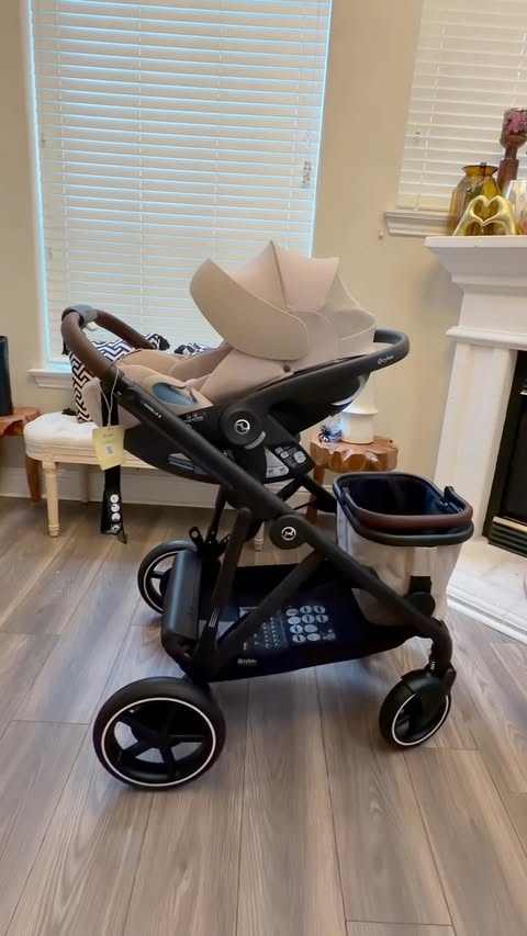 Instagram post by @ravishing.ravish for Bambi Baby. Caption reads: [...] premium stroller and car seat ever!....