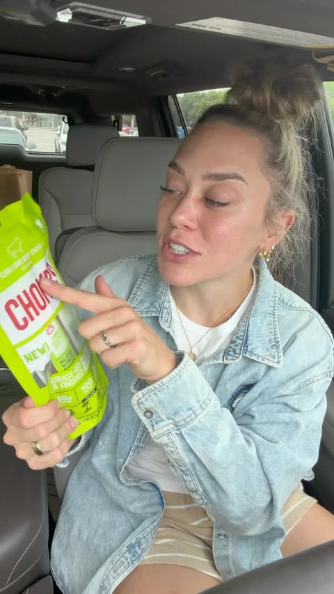 Instagram post by @holleygabrielle for Chomps. Caption reads: [...] Had to restock on the brand new @chomps....
