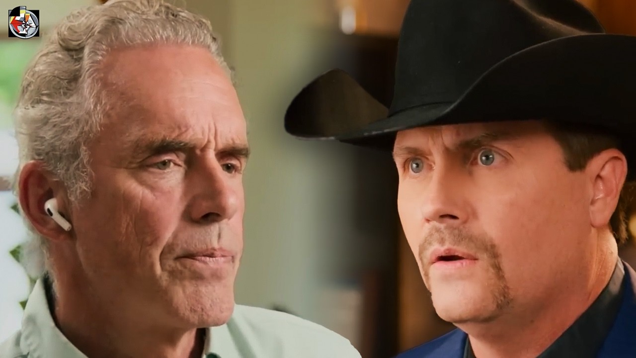 YouTube post by @DrJordanBPetersonClips for Marek Health. Caption reads: “You Said This” — John Rich Challenges Jordan....