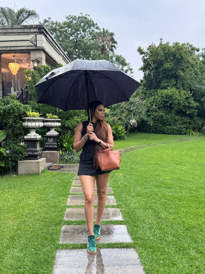 Instagram post by @olwe2lesh for The Body Shop. Caption reads: A healing morning with @thebodyshopsouthafrica and....