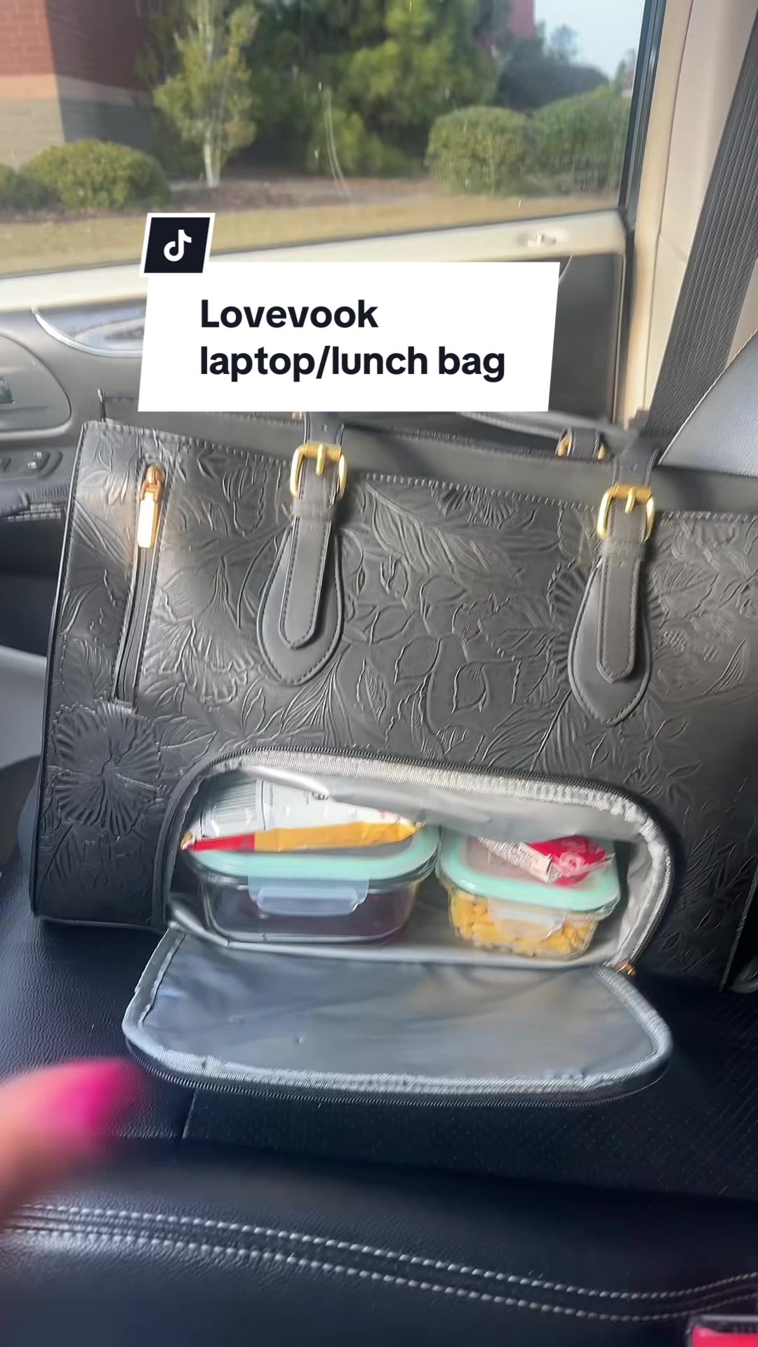 TikTok post by @1monicathomas for Lovevook. Caption reads: [...] you could have it all in one bag by....