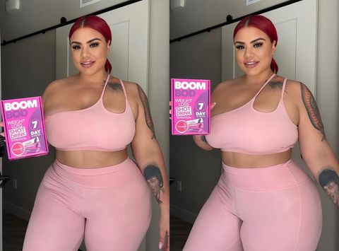 Instagram post by @she.be.stephanie for BOOMBOD. Caption reads: [...] Bod goals are coming in hot thanks to....