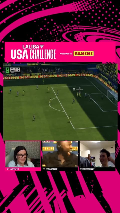 Instagram post by @laliga for Panini America. Caption reads: #LALIGAUSAChallenge presented by @paniniamerica....