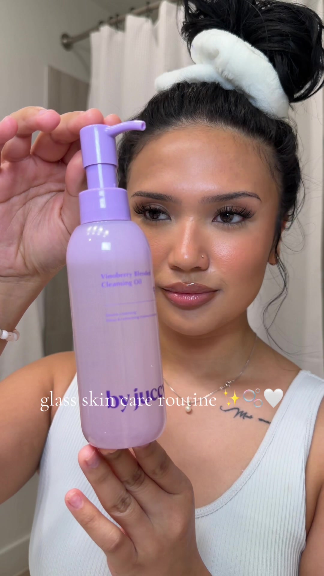 TikTok post by @222gabbym for Prequel Skin. Caption reads: finallyyy get to show some love to my skin 🤍 btw....