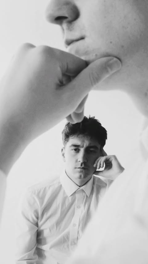 Instagram post by @griggen_ for Picsart. Caption reads: Thinking 🤔📸Creative Portrait Idea #Picsart....