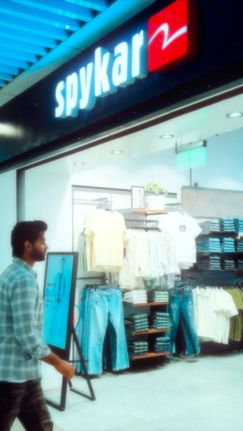 Instagram post by @sameerraajput0786 for SPYKAR. Caption reads: Stay hip, stay loose – Spykar style! Rock those....