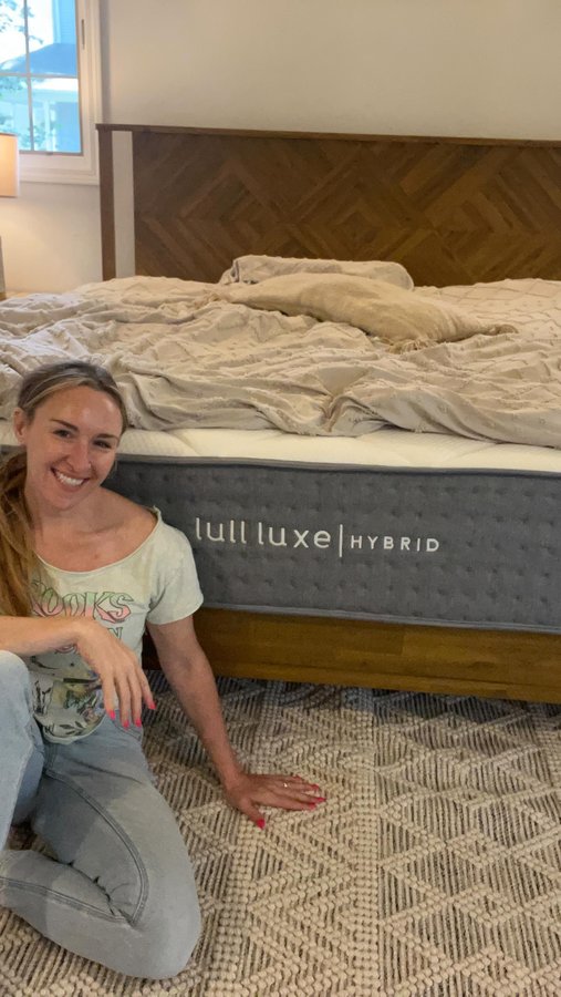 Instagram post by @educator_andrea for Lull. Caption reads: I reached out to @lullbed for this partnership....