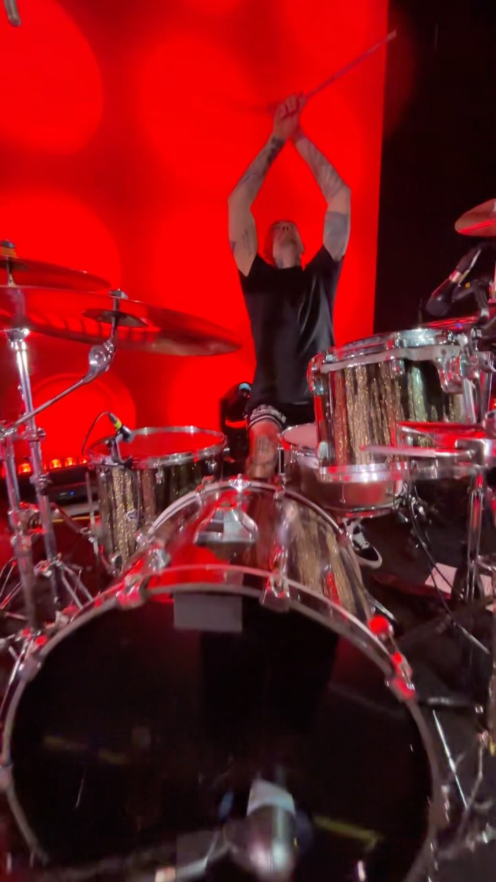 Instagram post by @kinzbursky for Vic Firth. Caption reads: Check check #zildjian #zildjianfamily #vicfirth....