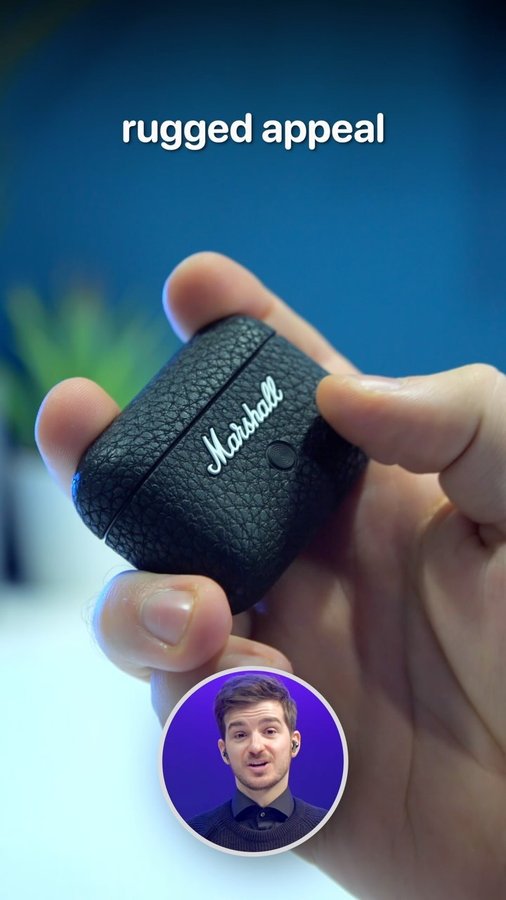 Instagram post by @zoneoftech for Marshall Headphones. Caption reads: The BEST Earbuds You Didn’t Know About! These are....